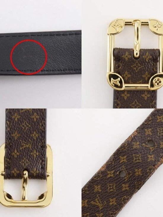 LOUIS VUITTON Ceinture Malletier belt M9943 Brown Monogram canvas unisex main image 4